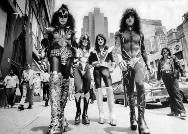 KISS Walking on the Street of New York City, June 24th, 1976