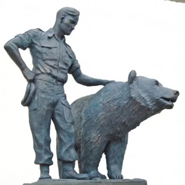 Protótipo da estátua de Wojtek