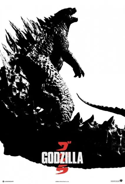 Godzilla-Black-and-White-Poster