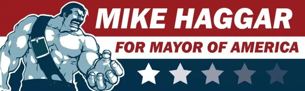 Mike Haggar para prefeito do mundo.