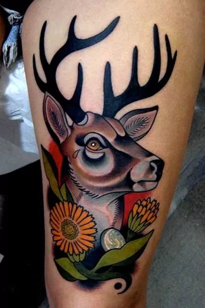 Animal-Tattoo-On-Leg