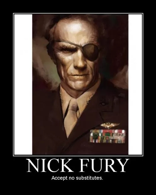Esse sim, seria um Nick Fury fodapacaralho.