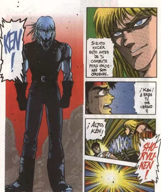 O Ken do mal é tão mau, que usa jaqueta de mangá cortada e botas e luvas de gari! 