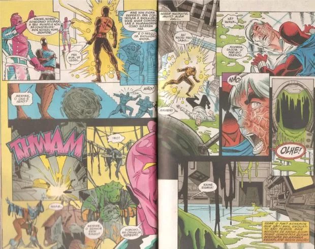 A história ainda termina com uma piadinha, com direito ao Alto Evolucionário rindo no melhor estilo "final de Thundercats".